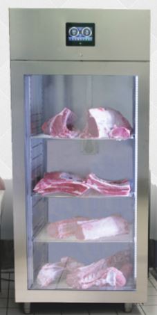 Frollatore per carne Gruppo Zernike Klima Meat 700 con porta in acciaio vetro